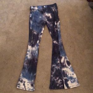 Tie dye palazzo pants